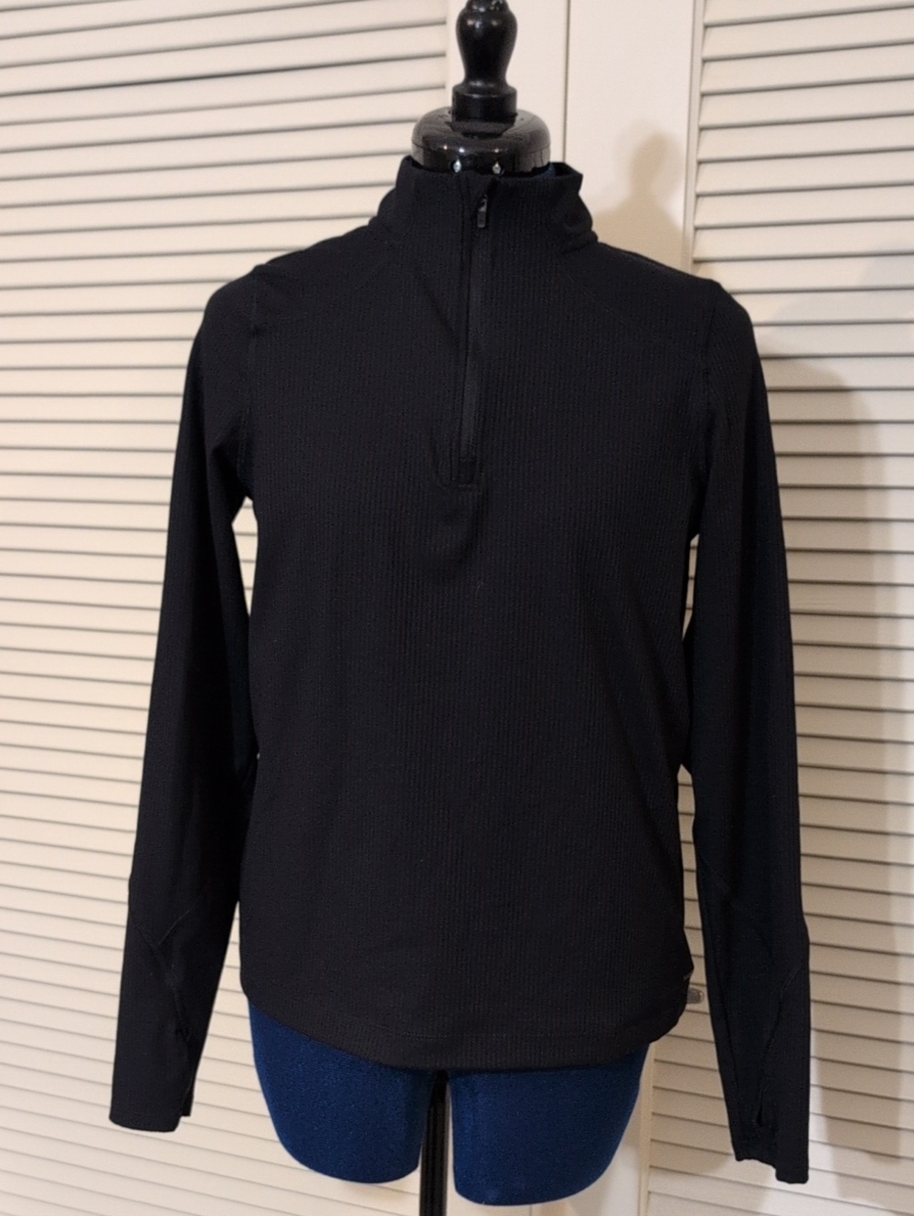 Mondetta Black Half-Zip Thermal Pullover